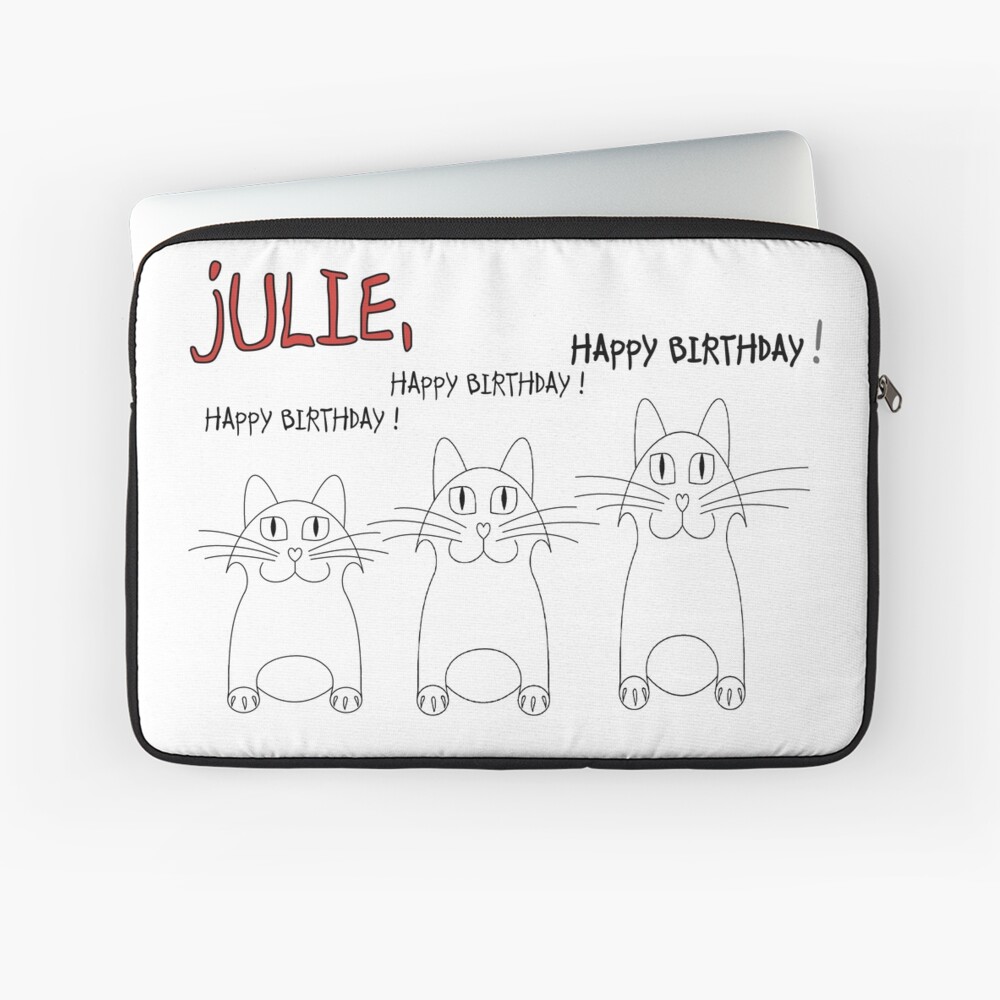 Coque Et Skin Adhesive Ipad Joyeux Anniversaire Julie Par Jgevans Redbubble