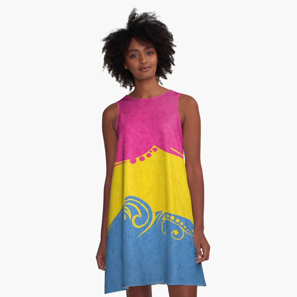 Pansexual Ornamental Flag A-Line Dress
