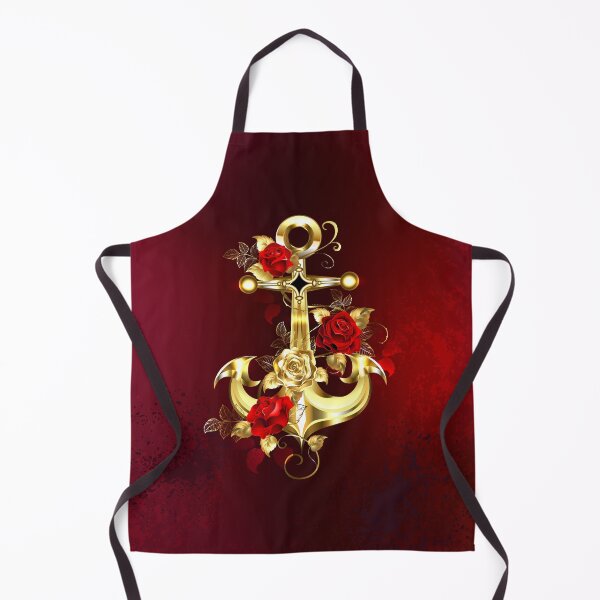 Item preview, Golden Anchor with Roses ( Gold Anchor with Gold Roses ) designed and sold by Blackmoon9.