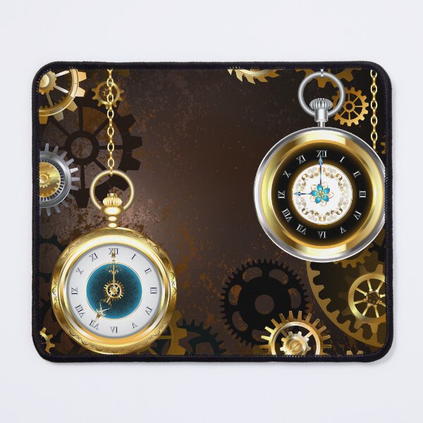 Item preview, Brown Background with the Clock ( Steampunk ) designed and sold by Blackmoon9.