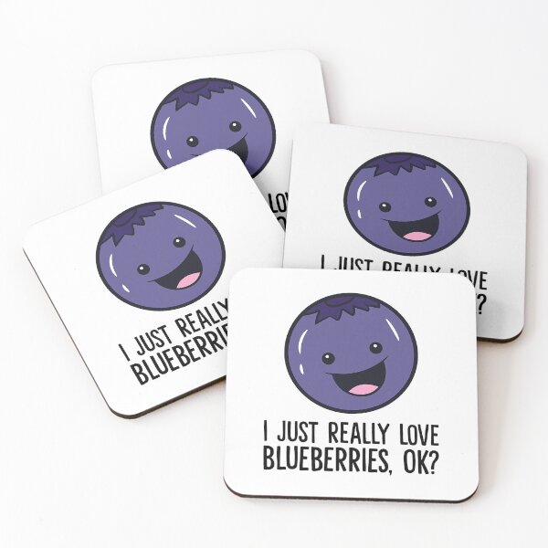 Item preview, I Just Really Like Blueberries Ok Kawaii Blueberry designed and sold by fultond.