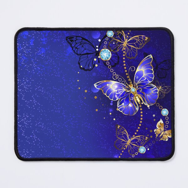 Item preview, Blue Background with Sapphire Butterfly designed and sold by Blackmoon9.