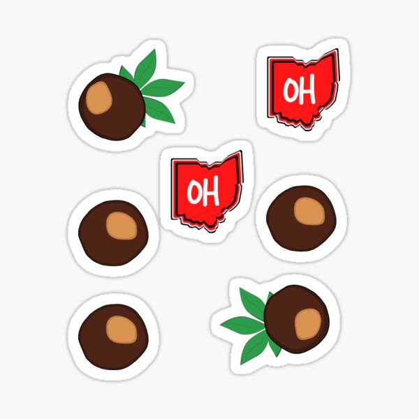 Ohio and Buckeyes Sticker
