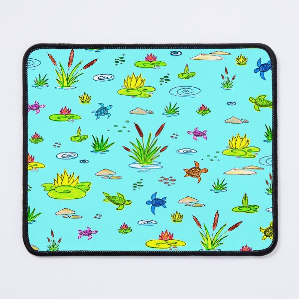 Item preview, Turtles on The Lake - Сanes Water Lily - Rainbow Drawing for Kids - Blue Indigo designed and sold by GrandTartaria.