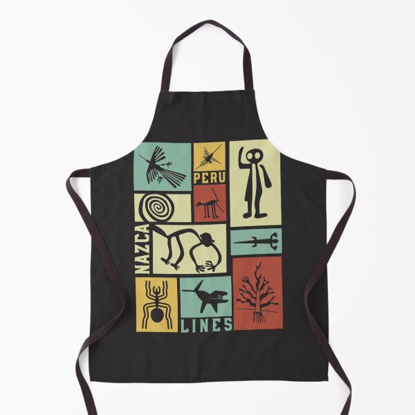 Item preview, Nazca Lines - Peruvian Geoglyphs - Retro Box Art - Condor, Monkey Spiral, Humanoid, Spider,  designed and sold by papaqutannl.