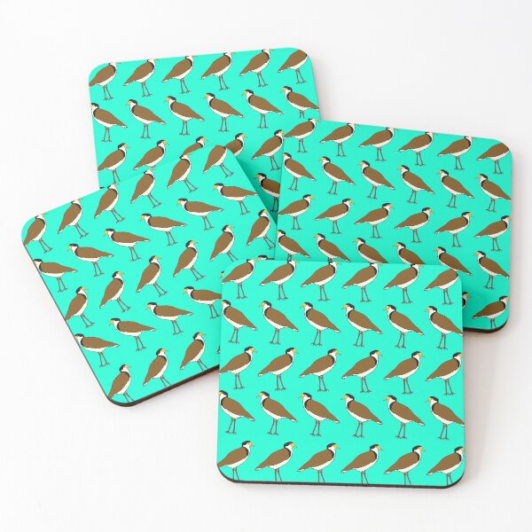 Item preview, Plover Pattern on Aqua designed and sold by Digitaldingo.