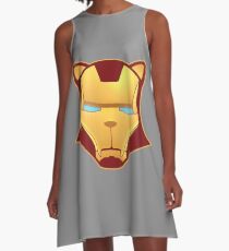 Iron cat A-Line Dress