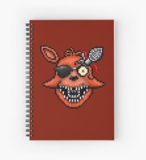 Fünf Nächte bei Freddy 2 - Pixel Kunst - Foxy Spiralblock