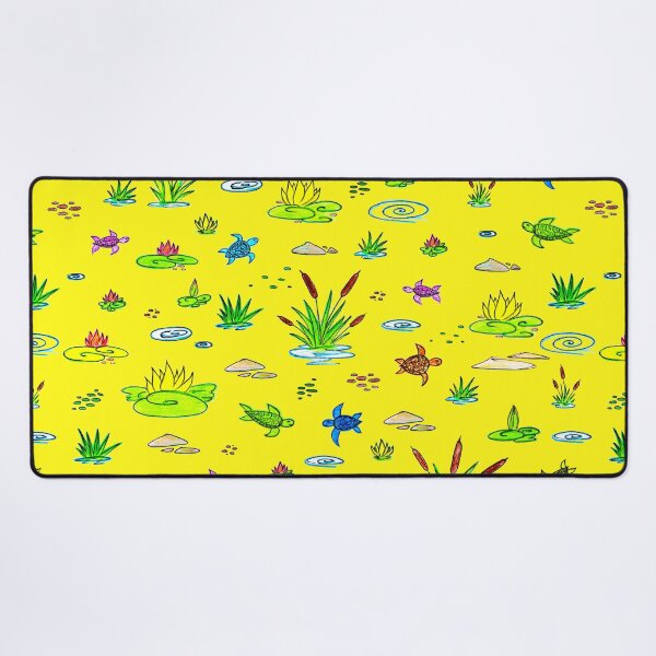 Item preview, Turtles on The Lake - Сanes Water Lily - Rainbow Drawing for Kids - Yellow designed and sold by GrandTartaria.
