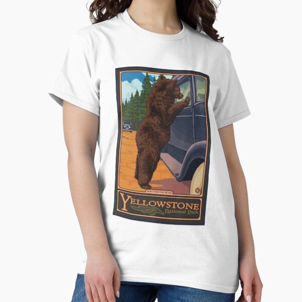 Item preview, Vintage Yellowstone National Park Bear designed and sold by MeLikeyTees.