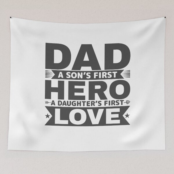 Item preview, Dad A Son's First Hero A Daughter's First Love Gift for Fathers designed and sold by Kezichy.