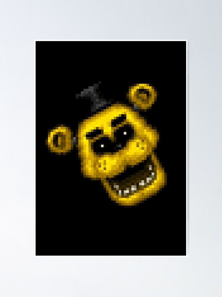 Five Nights at Freddys 4 - Nightmare Fredbear - Pixel art Poster for Sale  by GEEKsomniac