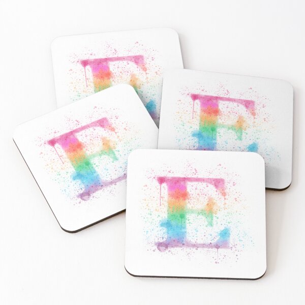 Item preview, Watercolor E in Bright colors designed and sold by Archie81212.