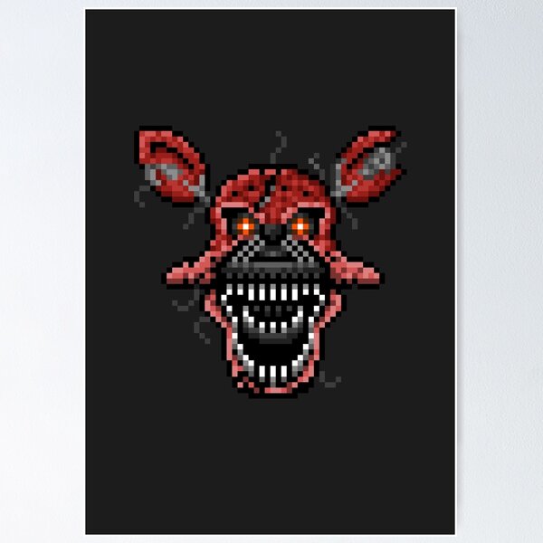 Five Nights at Freddys 4 - Nightmare Freddy - Pixel art Poster