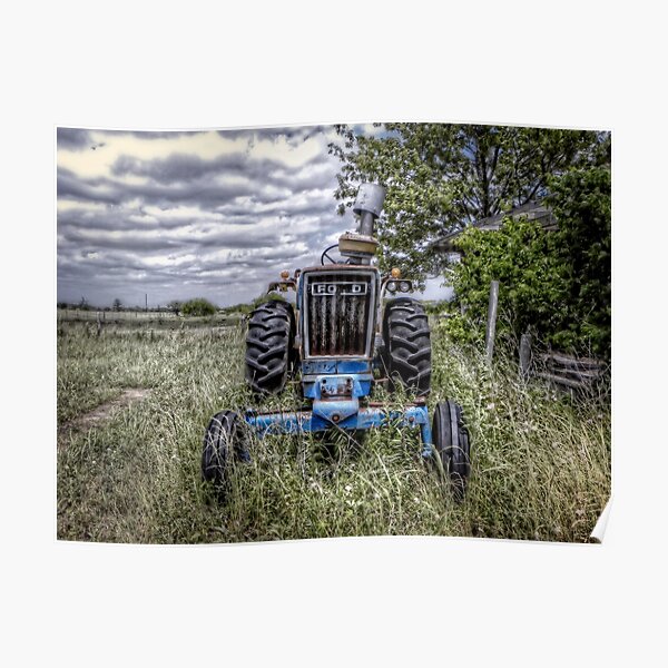 Oldtimer-Traktor Poster