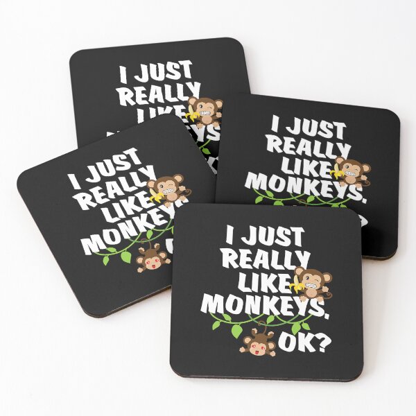 Item preview, I Just Really Like Monkeys OK Funny Monkey designed and sold by fultond.