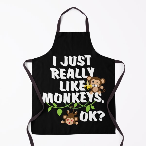 Item preview, I Just Really Like Monkeys OK Funny Monkey designed and sold by fultond.