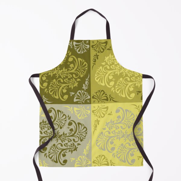 Item preview, Floral Motif 5 - yellow green designed and sold by 40degreesSouth.