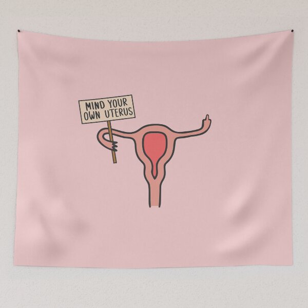 Item preview, Women's Rights Mind Your Own Uterus Middle Finger Proc Choice Feminist  designed and sold by alenaz.