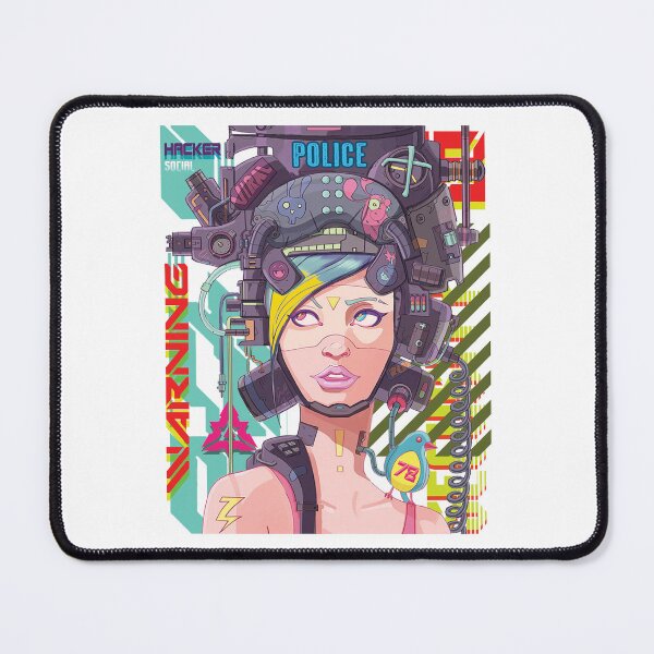 Item preview, Hacker Social future white- Waring,Police,Future Cyber-Hacker cyber,underground socia,security,block,network,internet designed and sold by Vaccine159.