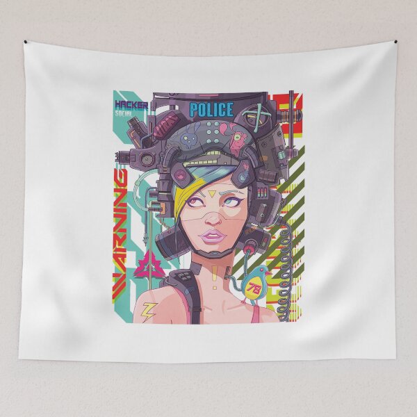 Item preview, Hacker Social future white- Waring,Police,Future Cyber-Hacker cyber,underground socia,security,block,network,internet designed and sold by Vaccine159.
