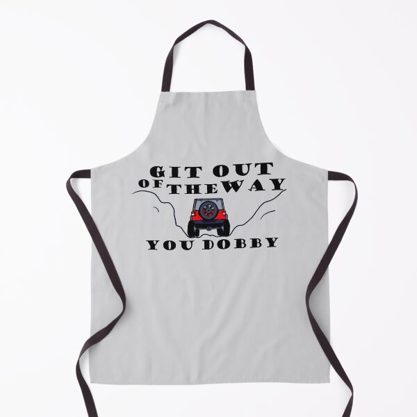 Item preview, Git Out Of The Way, You Dobby - Black Text with Red 4x4 designed and sold by MountMercantile.