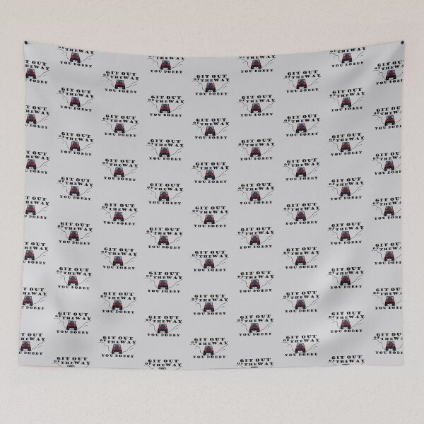 Item preview, Git Out Of The Way, You Dobby - Black Text with Red 4x4 designed and sold by MountMercantile.