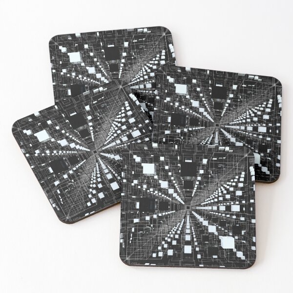 Item preview, 3D Cube Infinity Space -Black and White- designed and sold by lematworks.