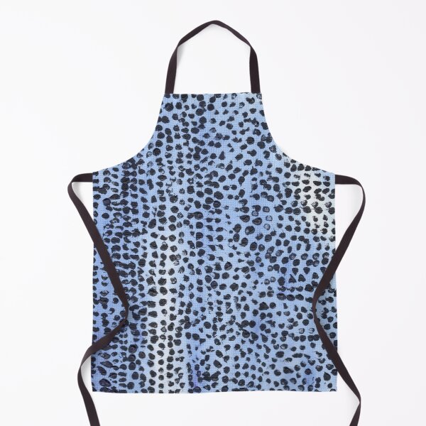 Item preview, Black Painted Spots on Light Blue Background designed and sold by KeksWorkroom.