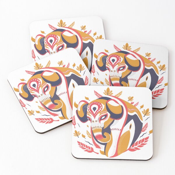 Item preview, Abstract Painted Elephant Decorative Vector Illustration designed and sold by Chimp Champ.