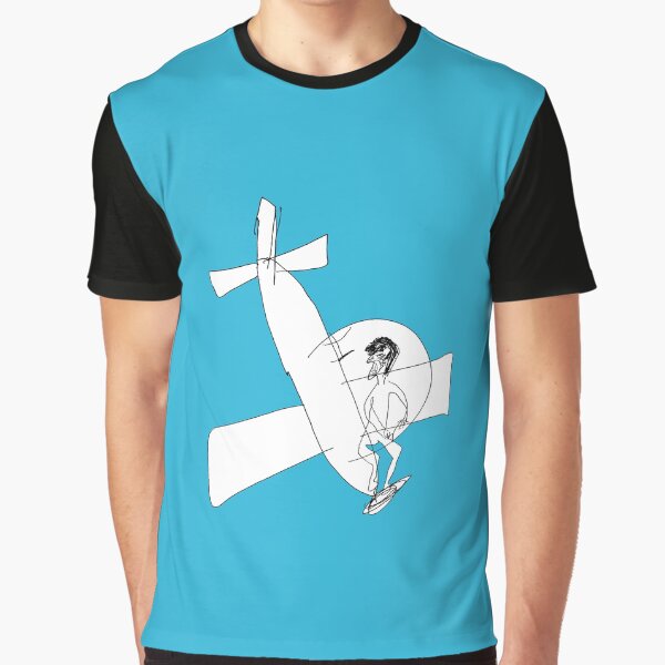 Grandma Irene in Aeroplane Graphic T-Shirt