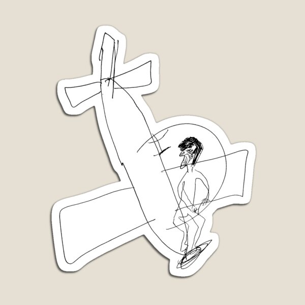 Grandma Irene in Aeroplane Magnet