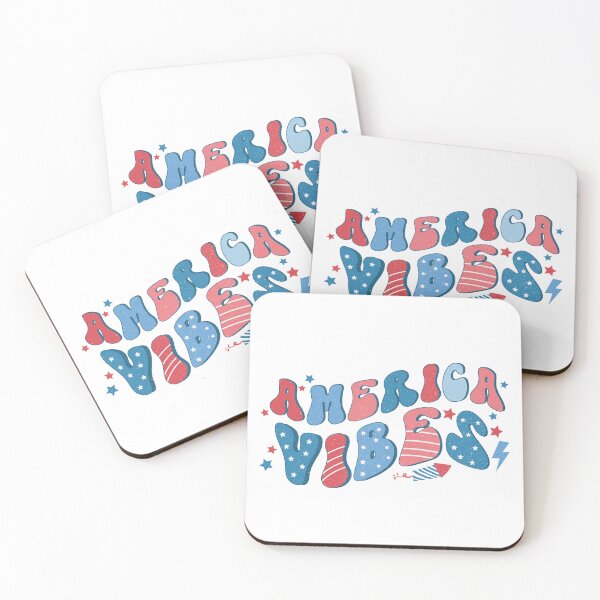 Item preview, Retro Blue and Red America Vibes, Memorial Day, 4th of July designed and sold by andieartco.