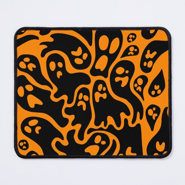Item preview, Orange and Black Ghost seamless patterns designed and sold by TMBTM.