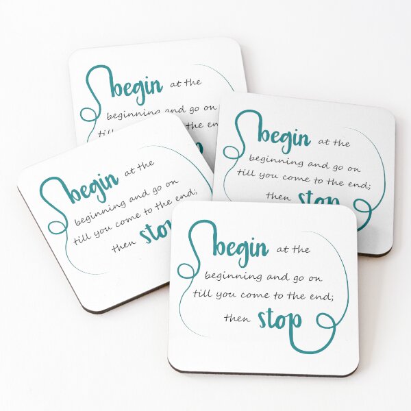 Item preview, Begin at the beginning Alice in Wonderland designed and sold by CamilaDavison.