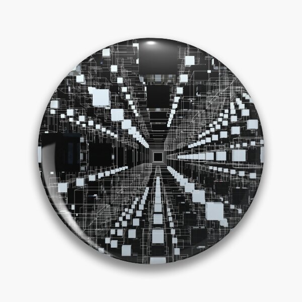 Item preview, 3D Cube Infinity Space -Black and White- designed and sold by lematworks.