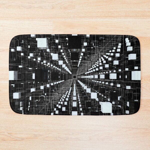 Item preview, 3D Cube Infinity Space -Black and White- designed and sold by lematworks.