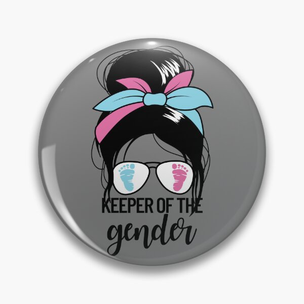 Item preview, Keeper Of The Gender Messy Bun Reveal Gender Keeper Gear designed and sold by DynamicDesign.