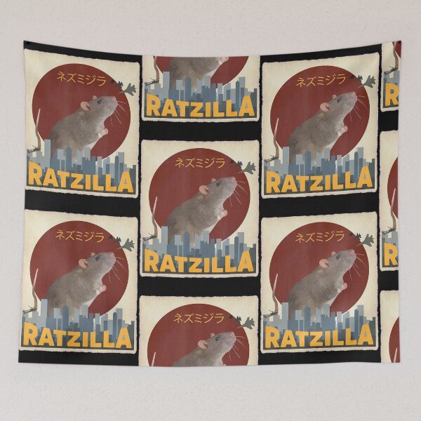 Item preview, Funny Cute Ratzilla Rat Mouse Japanese Anime Gift designed and sold by Kearney Pridgen.