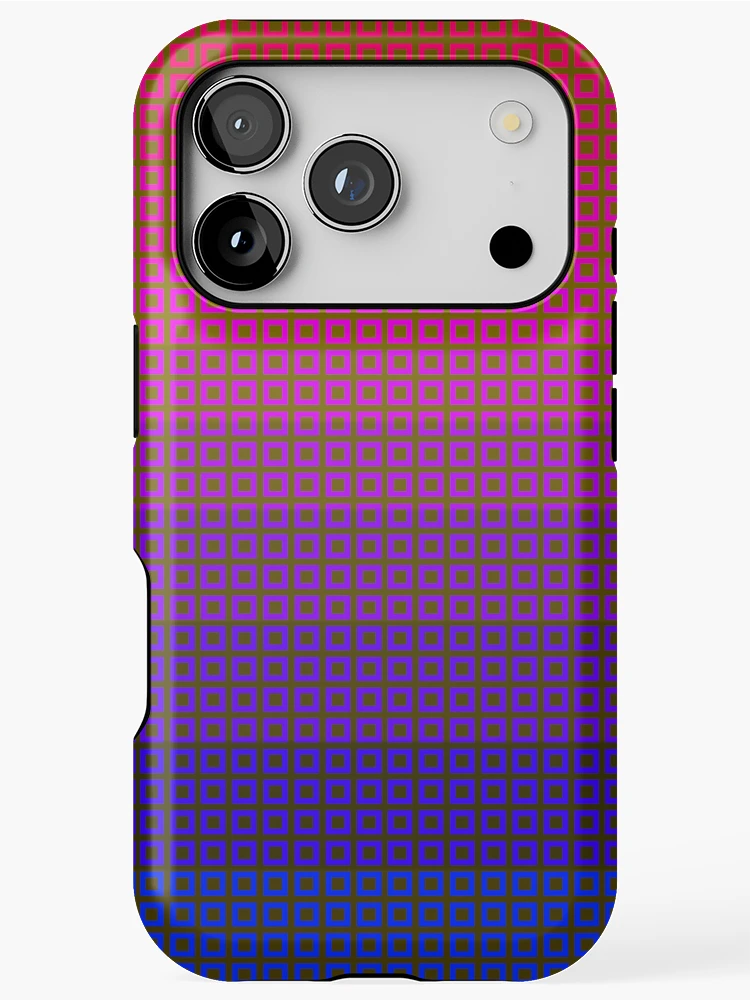 Thumbnail 1 of 4, iPhone Case, Square pattern designed and sold by colorsofcherry.