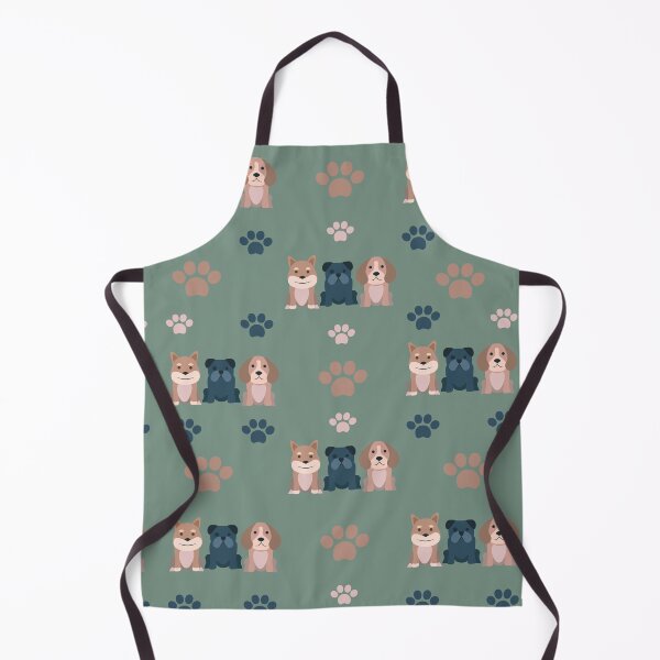Item preview, Luv Dogs and Paws Pattern Green designed and sold by CraftyAnimal.