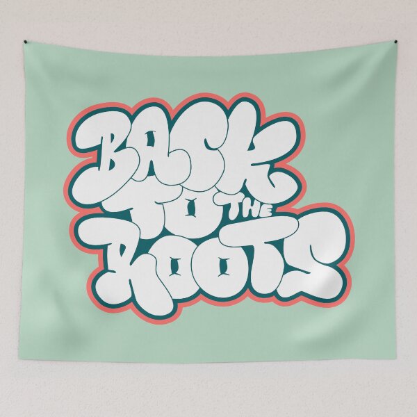Item preview, Back to the Roots - Hip Hop - Graffiti Bubble Style designed and sold by Boogosh.