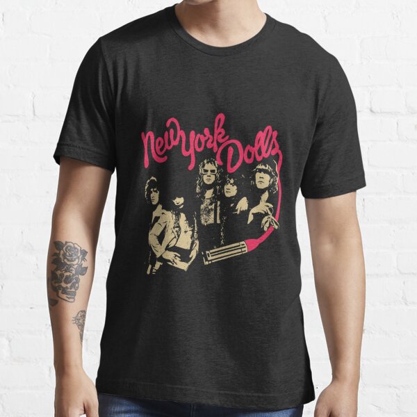 NEW YORK DOLLS LIPSTICK LOGO NEW BLACK T SHIRT - Best Rock T-shirts