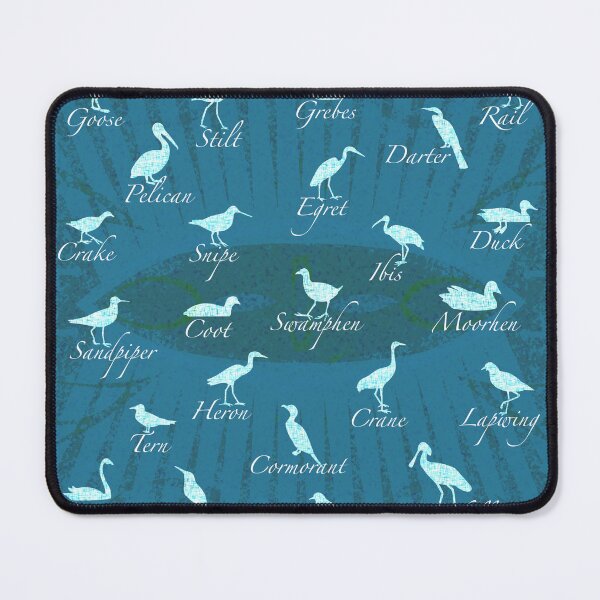 Item preview, Shorebirds Silhouette - blue  designed and sold by 40degreesSouth.