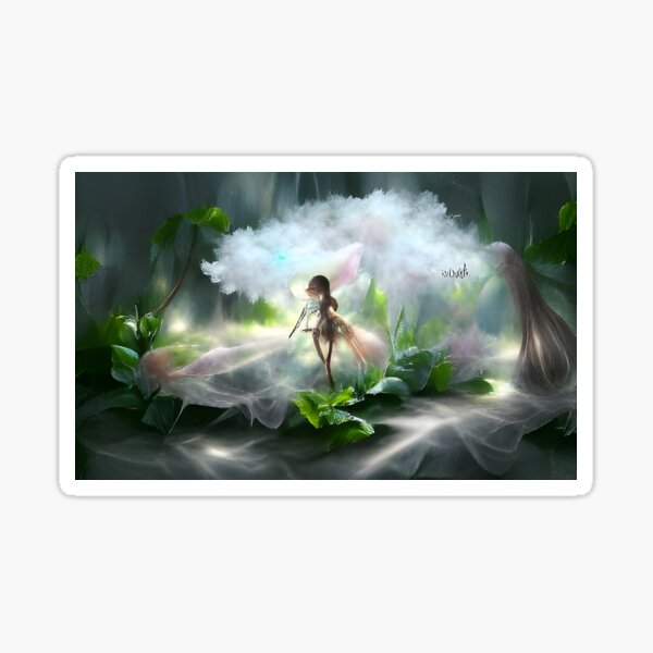 Fairy in her garden Sticker