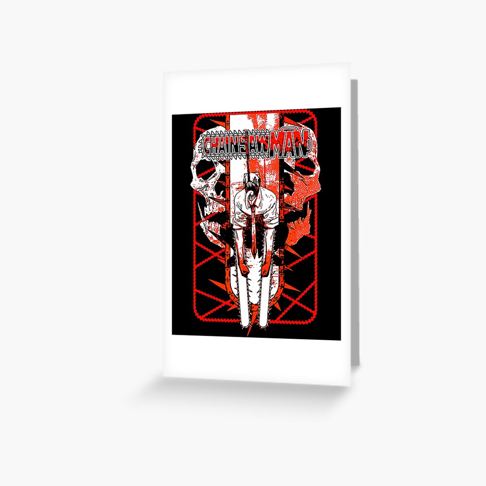 "Chainsaw Man Chainsaw Man gift" Greeting Card by cicolascageo Redbubble