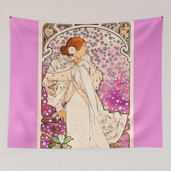 Item preview, Art Nouveau Sarah Bernhardt  by Alphonse Maria Mucha,Vintage Theater Poster,alfons mucha,mucha alphonse art, designed and sold by Tamas Das.