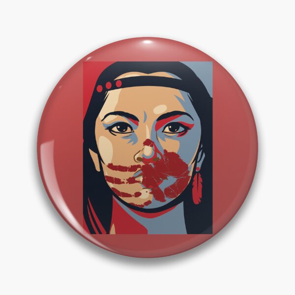 Item preview, MMIW Awareness Native American Woman Artwork For The Missing and Murdered Indigenous Women Version 2 designed and sold by Despertar1111Co.
