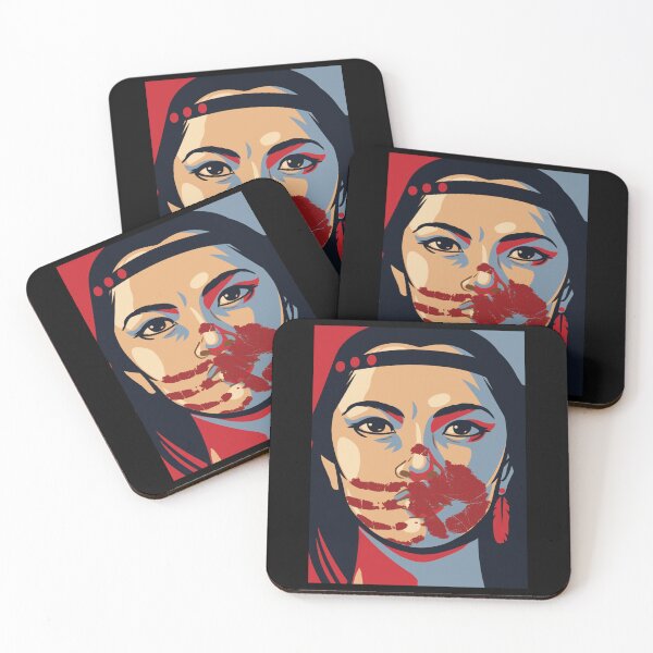 Item preview, MMIW Awareness Native American Woman Artwork For The Missing and Murdered Indigenous Women Version 2 designed and sold by Despertar1111Co.