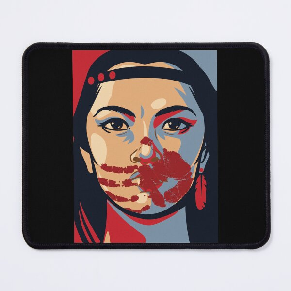 Item preview, MMIW Awareness Native American Woman Artwork For The Missing and Murdered Indigenous Women Version 2 designed and sold by Despertar1111Co.